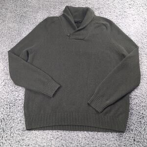 Banana Republic Sweater Mens Extra Large Green Preppy Cowl Neck Classic Preppy